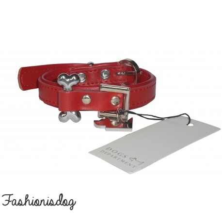 COLLIER BONE DOGS DEPARTMENT ROUGE