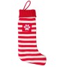 Chaussette Rayée de Noël pour Chien – Striped Stocking | Accessoire Festif et Cadeau Canin