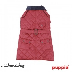 Manteau Puppia commuter rouge sombre