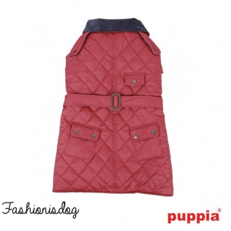 Manteau Puppia commuter rouge sombre