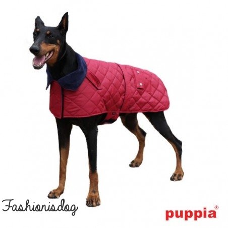 Manteau Puppia commuter rouge sombre