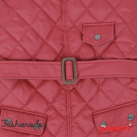 Manteau Puppia commuter rouge sombre